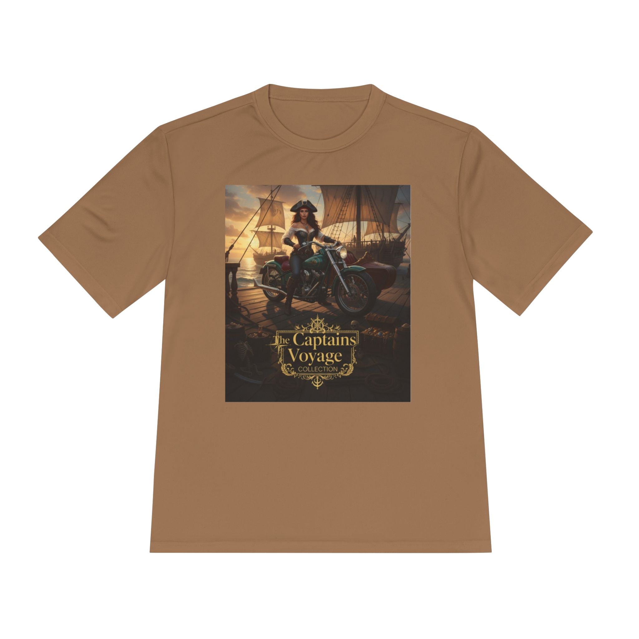 Captain's Voyage Graphic Tee – Nautical Pirate Ship T-Shirt