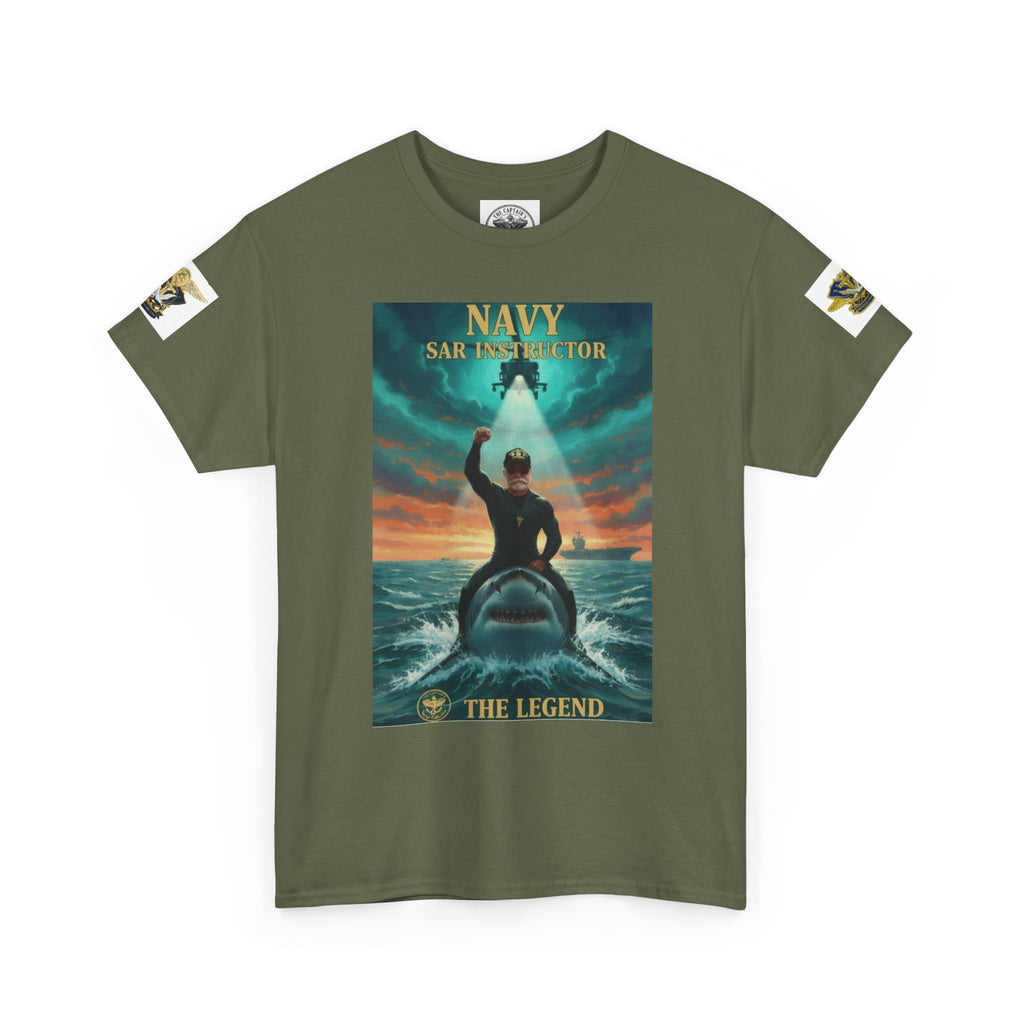 Navy SAR Helicopter Rescue Tee — "The Legend" Search & Rescue Tribute
