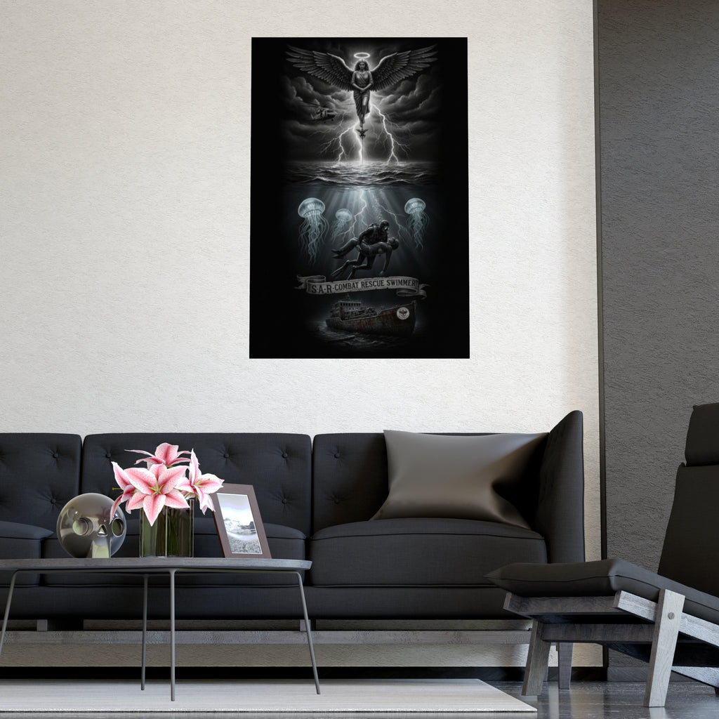 Matte Poster — USAR Combat Rescue Swimmer Memorial (Vertical/Horizontal)