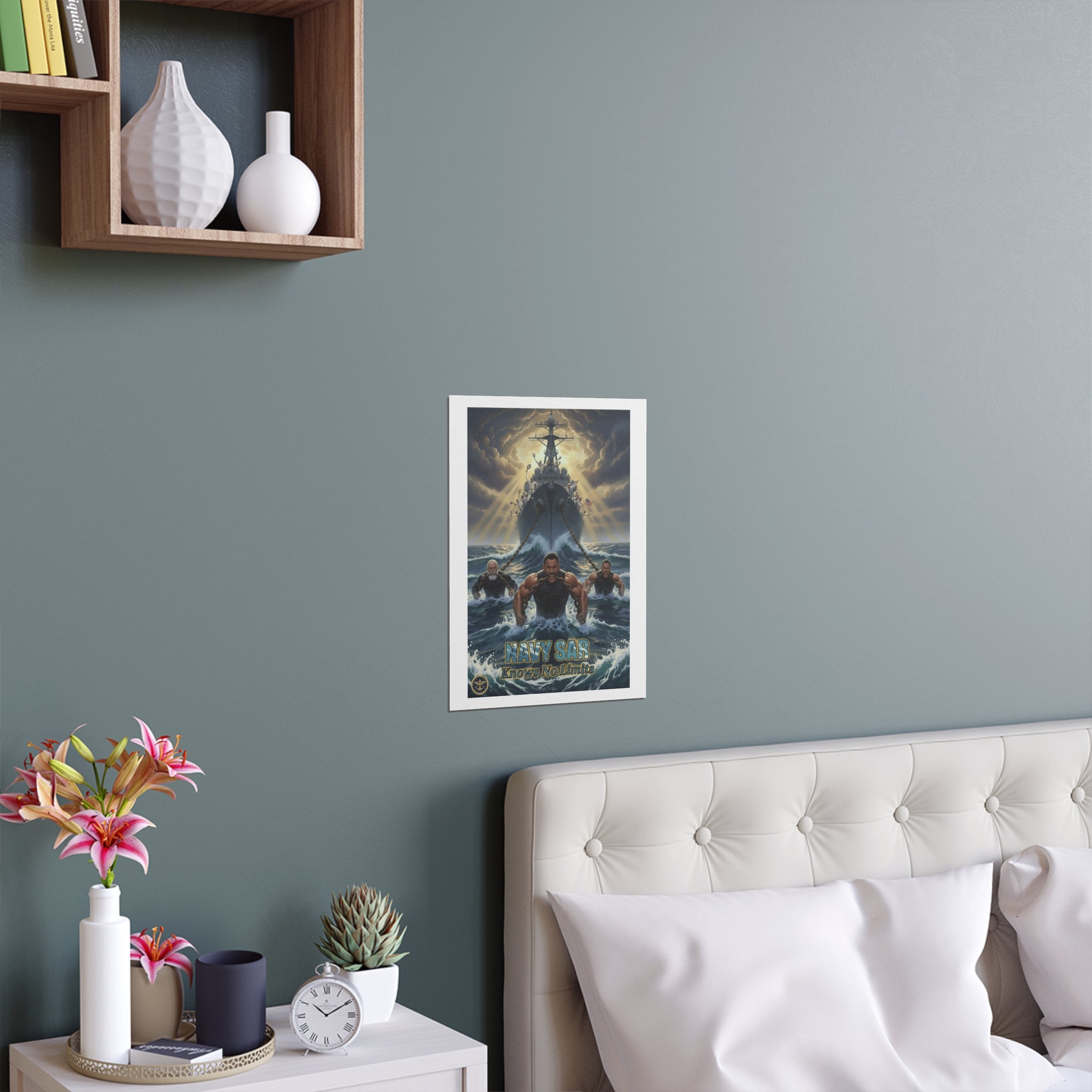 Navy SEALs Silk Poster — 'Nothing Is Impossible' Military Wall Art (Indoor/Outdoor)