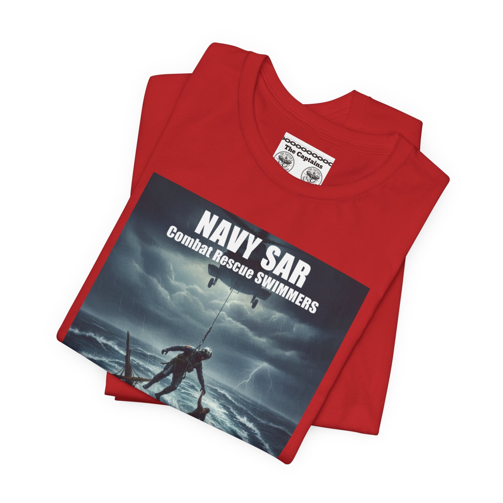 Navy SAR Combat Rescue Swimmers T-Shirt — "We Know No Limits"