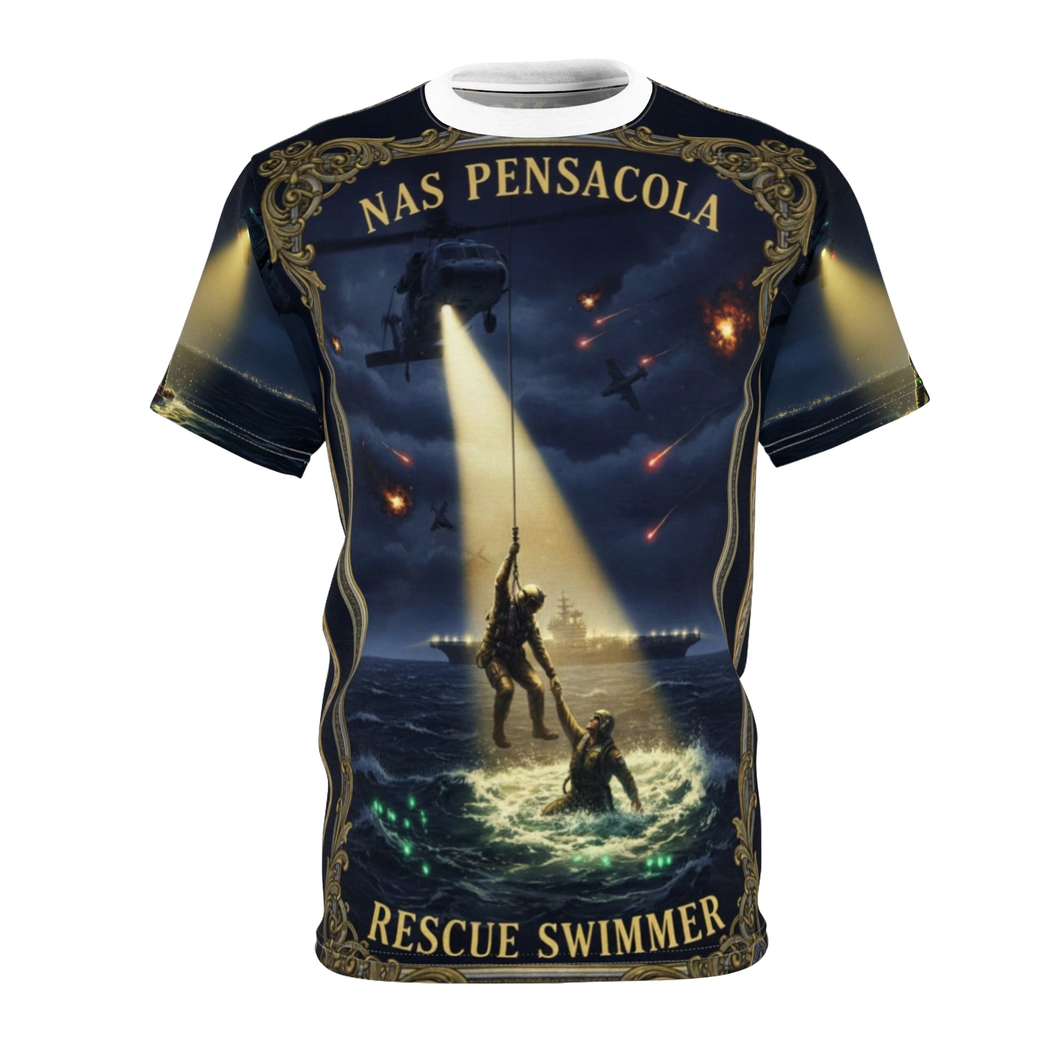 Rescue Swimmer NAS Pensacola All-Over Print Tee