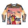 Pensacola Navy Rescue Long Sleeve Shirt — US Navy Helicopter & Sailor Graphic