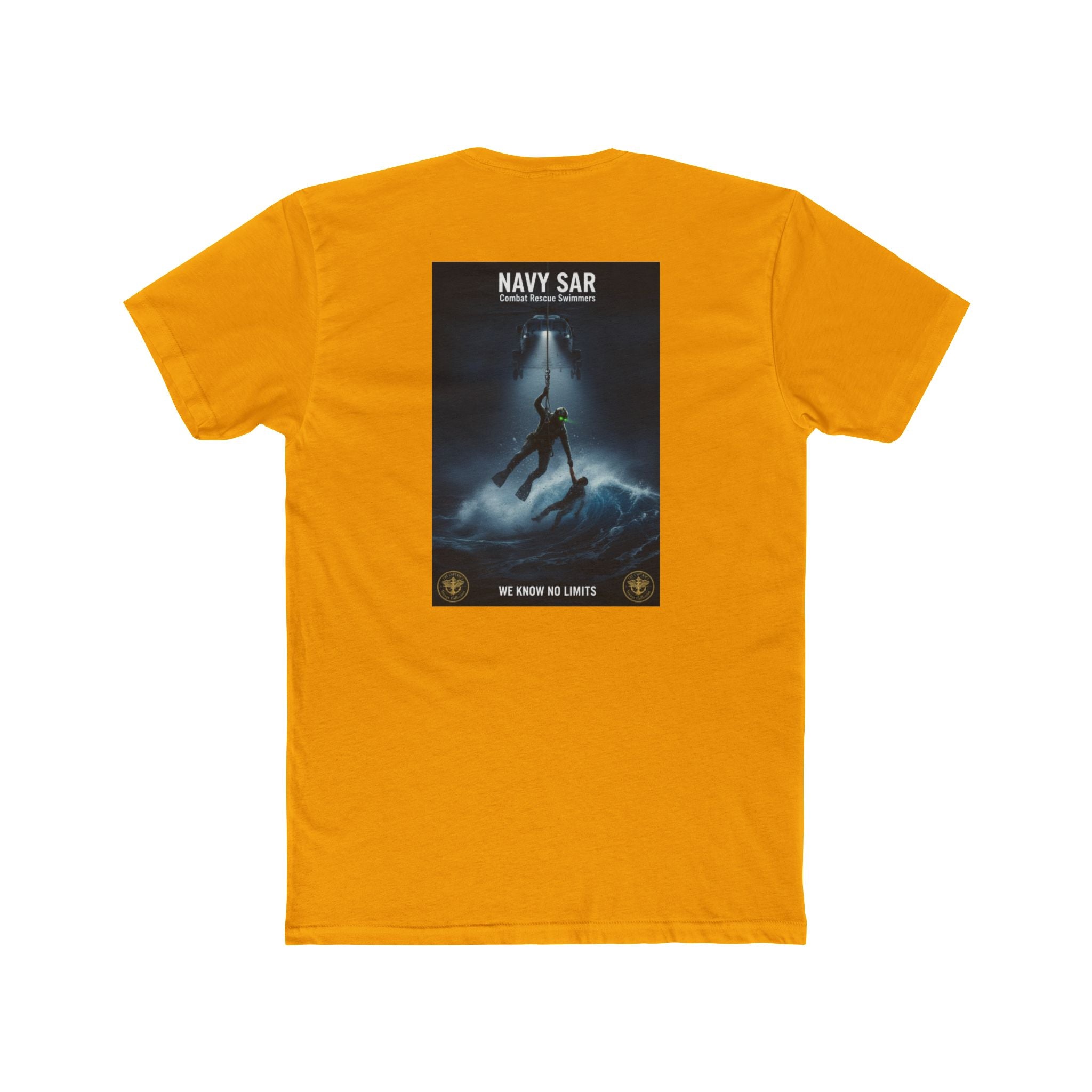 Navy SAR Combat Rescue Swimmers Graphic Tee — "We Know No Limits"