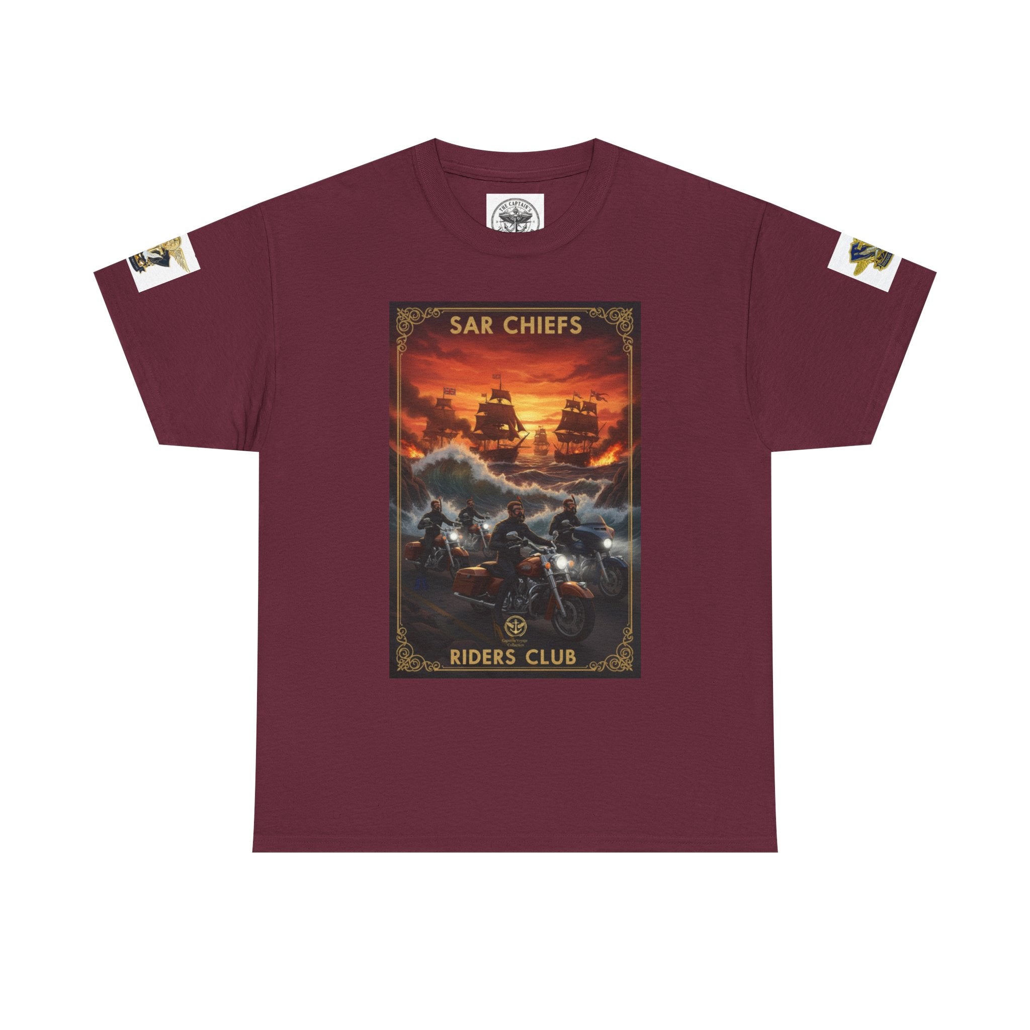 Military Rescue Riders Club T‑Shirt — SAR Chiefs Helicopter Tee