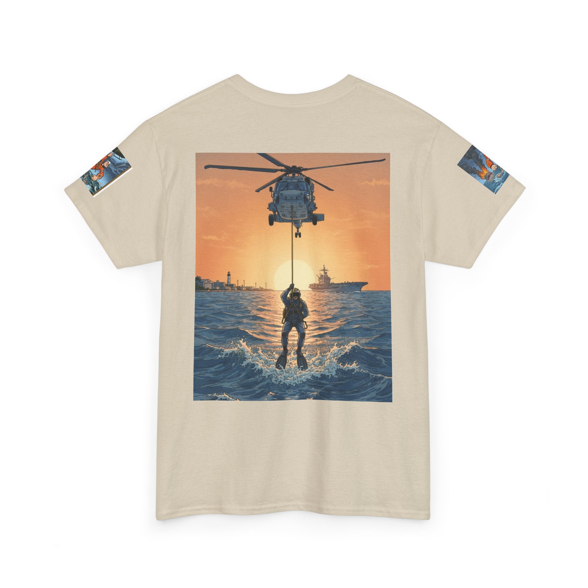 Rescue Swimmer Tee — NAS Pensacola Search & Rescue Helmet Tag T-Shirt