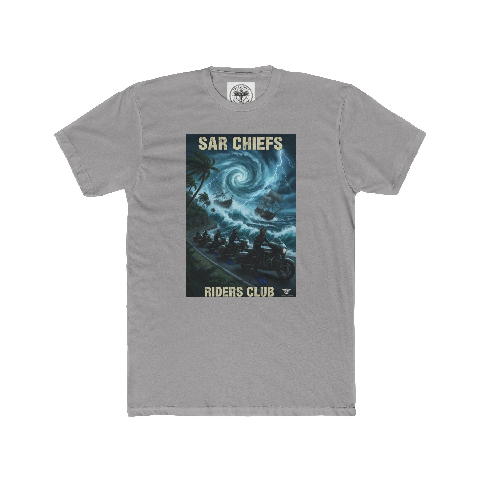 Surf Chiefs Riders Club Tee — Vintage Stormy Wave Surfing Graphic T-Shirt