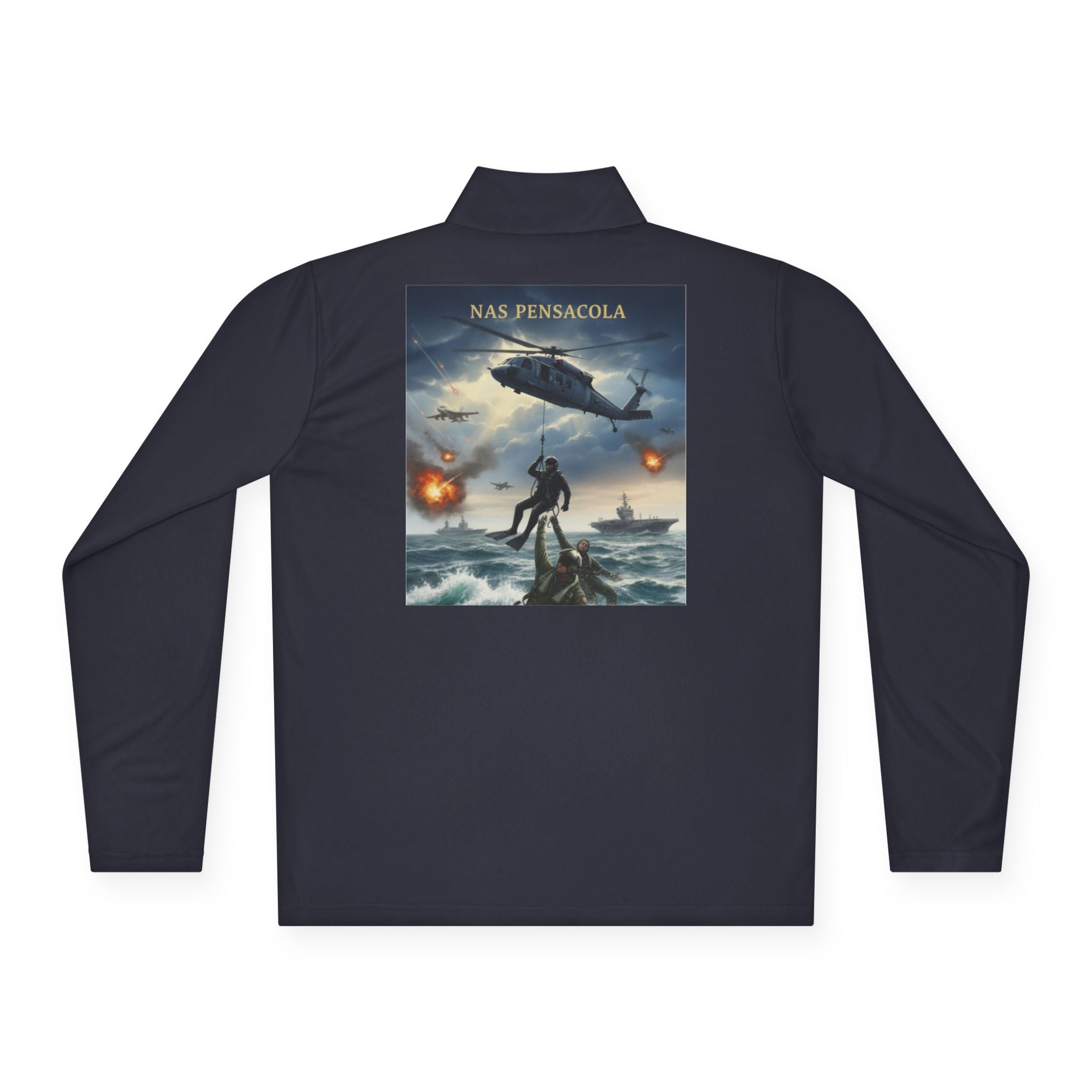 NAS Pensacola Military Rescue Quarter-Zip Pullover