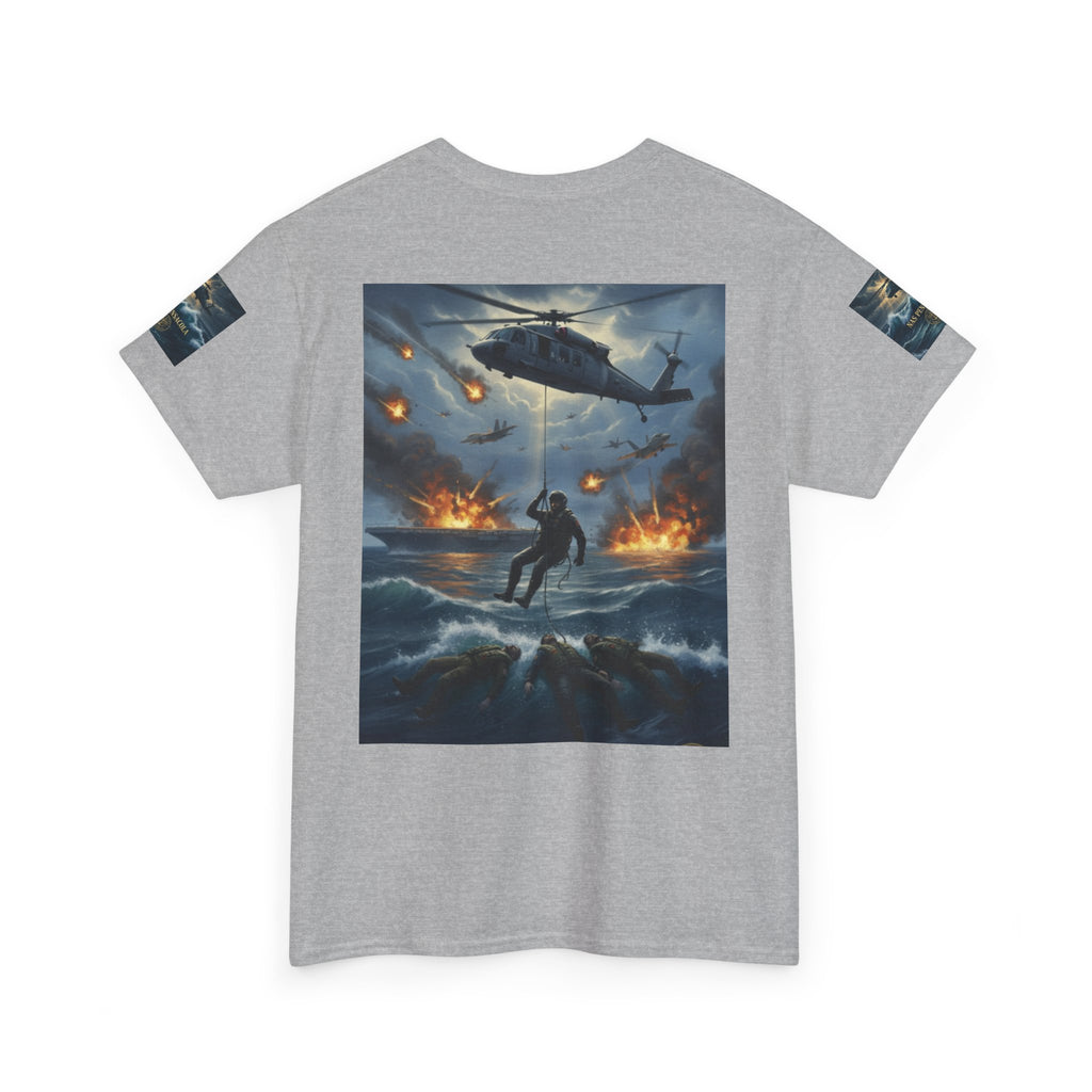 Rescue Mission Tee — Military Helicopter Search & Rescue Graphic T-Shirt