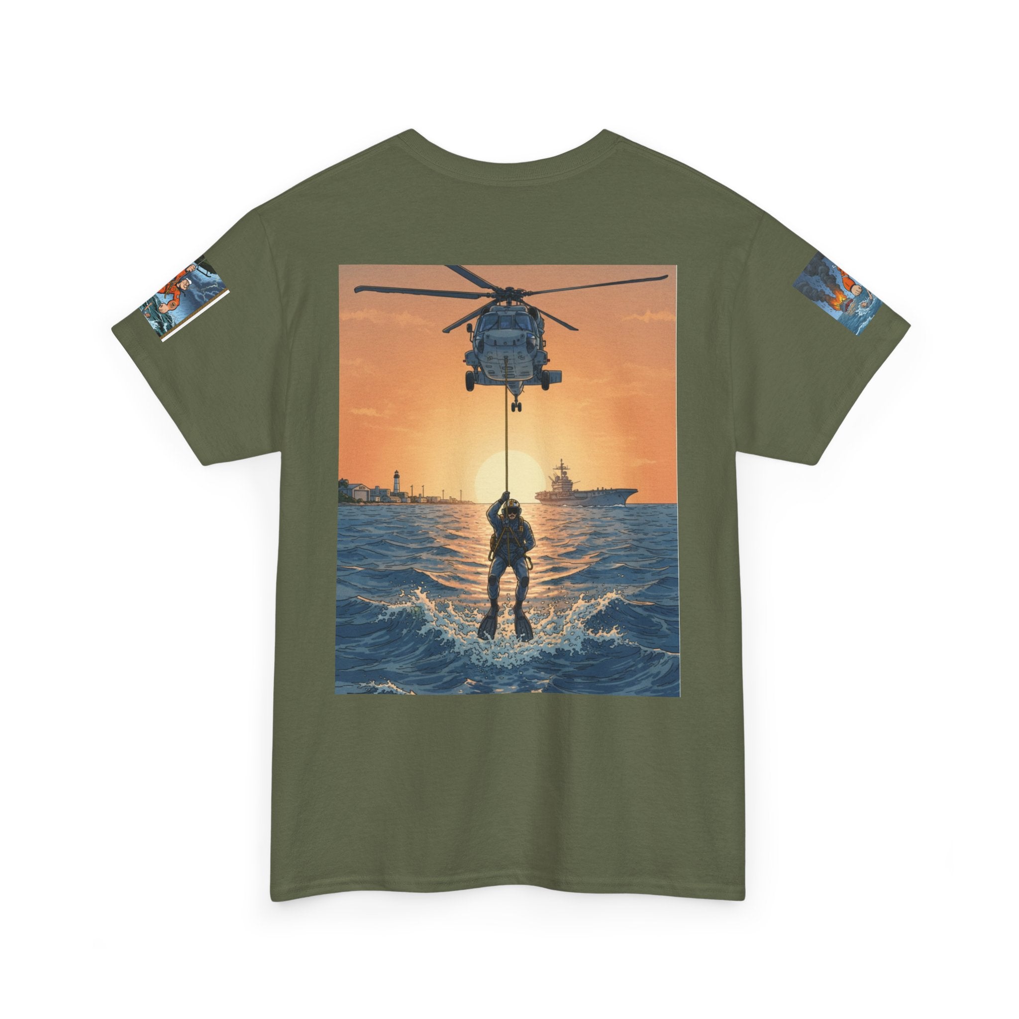 Rescue Swimmer Tee — NAS Pensacola Search & Rescue Helmet Tag T-Shirt