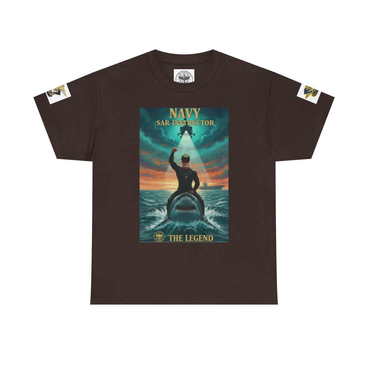 Navy SAR Helicopter Rescue Tee — "The Legend" Search & Rescue Tribute