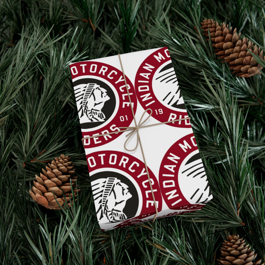 Gift Wrap Paper — Vintage Motorcycle Riders Logo Wrapping Paper