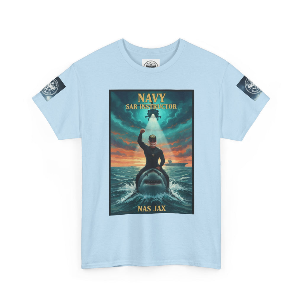 Navy Search & Rescue Graphic Tee — SAR Helicopter Rescue Scene