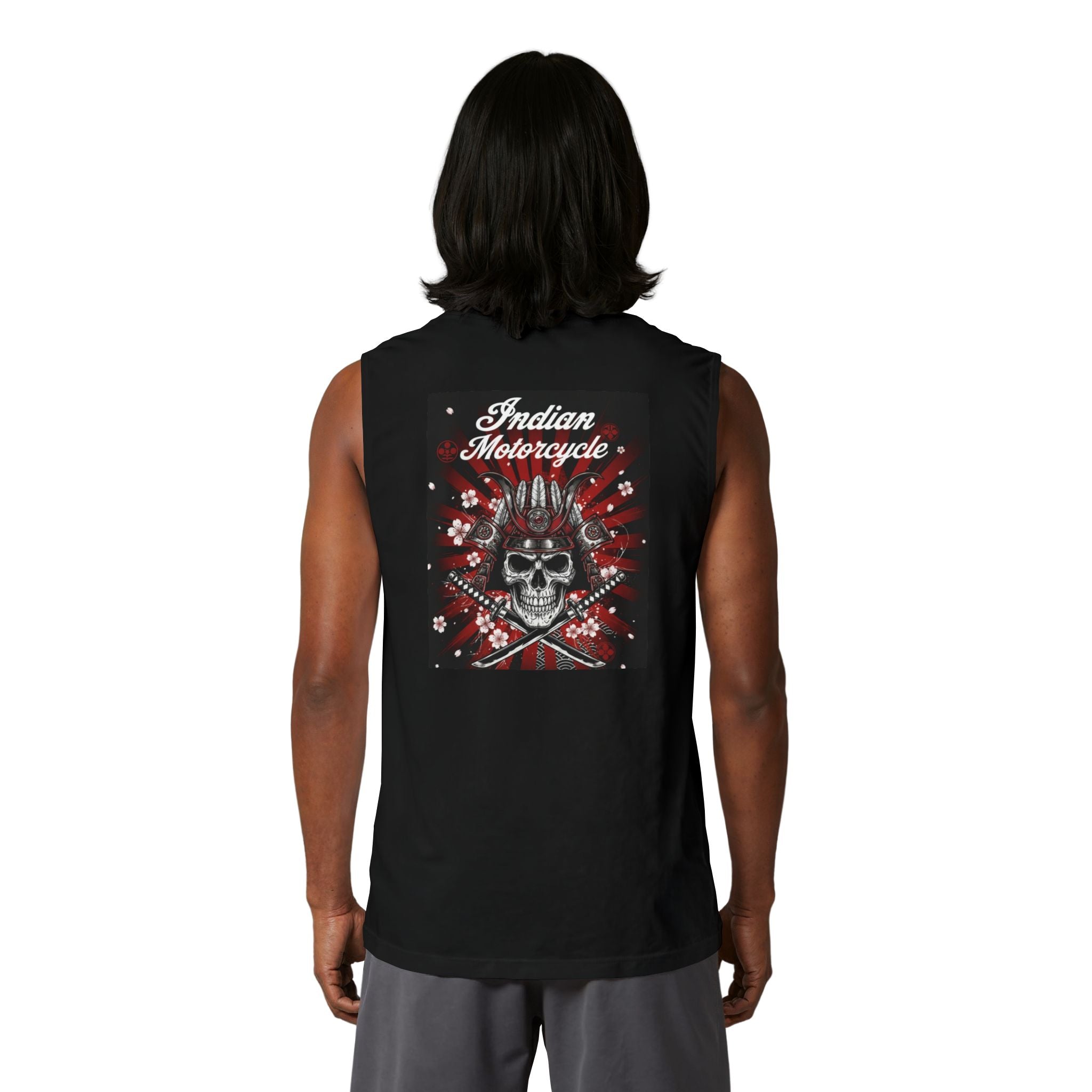 Indian Motorcycle Skull Muscle Tank — Vintage Biker Tank Top
