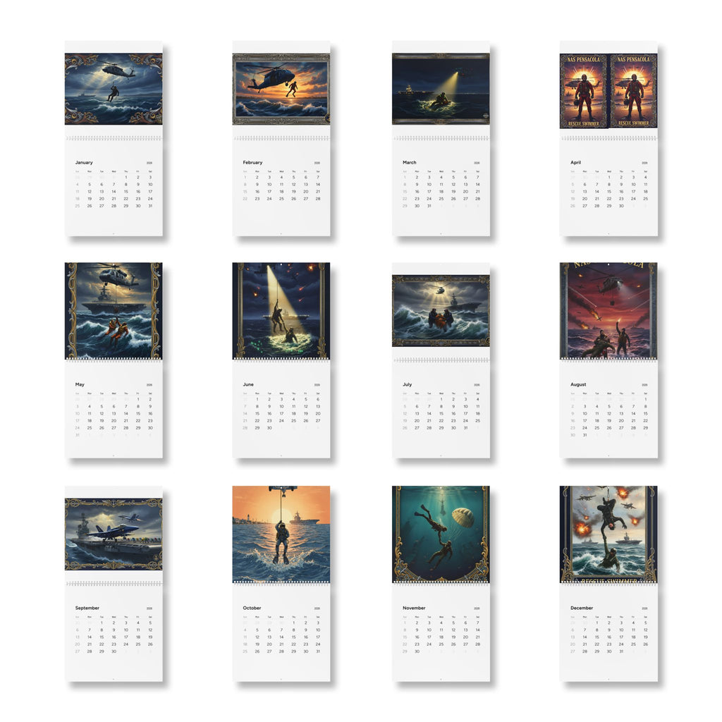 Rescue Heroes 2026 Wall Calendar