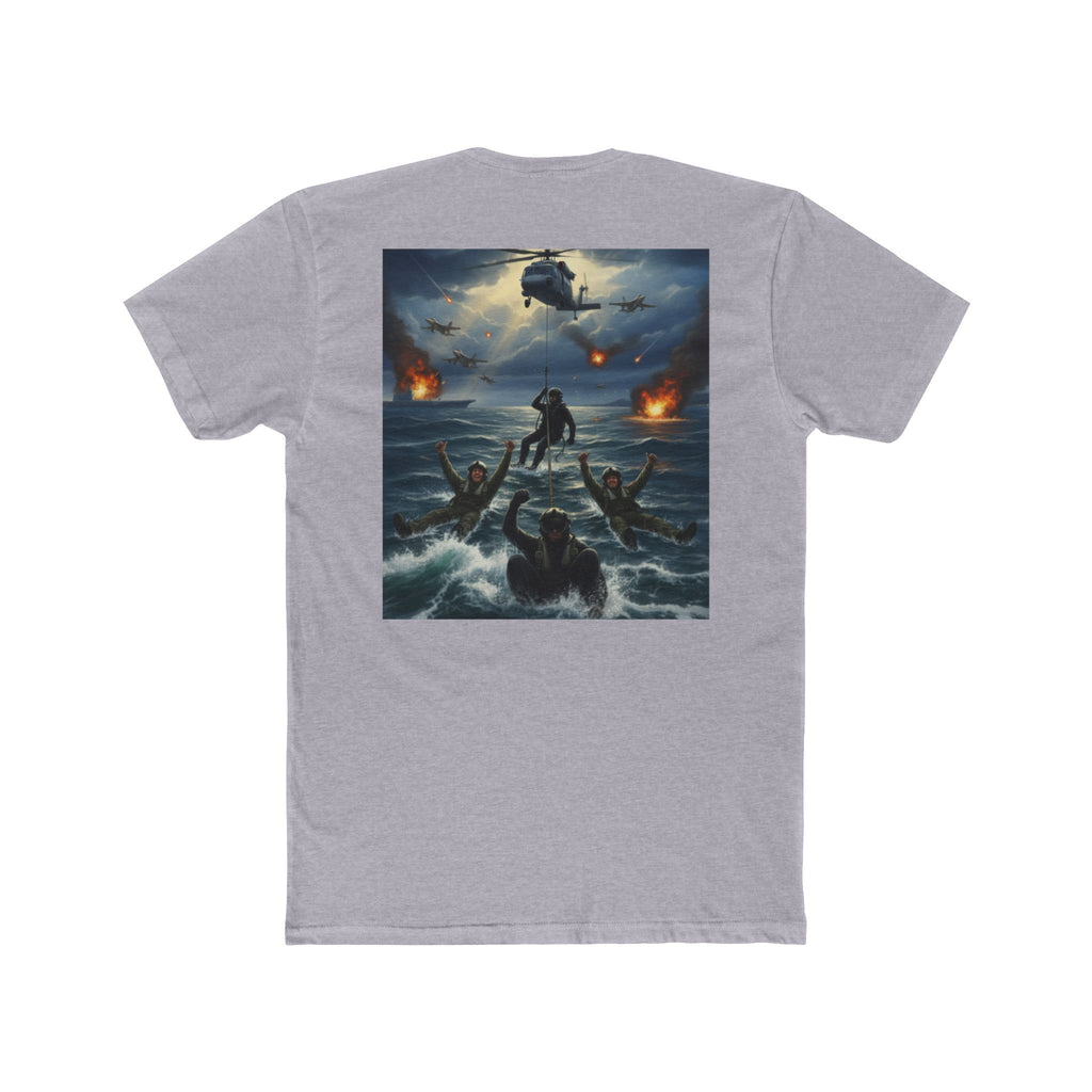 Rescue at Sea Graphic Tee — Dramatic Ocean Rescue Poster T-Shirt