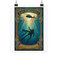 NAS Pensacola Rescue Swimmer Matte Vertical Poster — Military Diver Wall Art