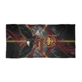 Eagle Emblem Beach Towel – Vintage Motorcycle Shield Design