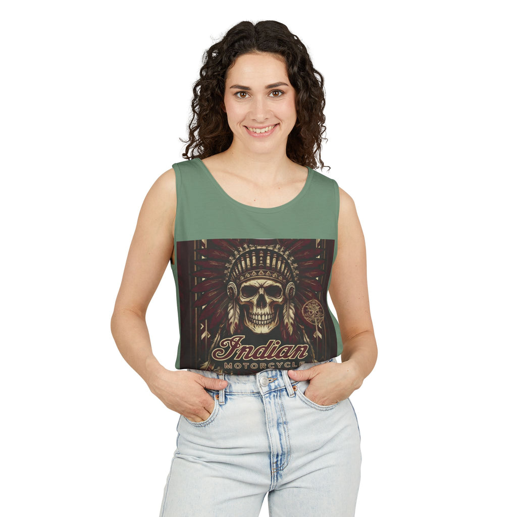 Skull Chief Tank Top — Indian Motorcycle Graphic Tank
