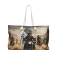Cowboy Biker Weekender Bag — Ghost Horse & Rider Adventure Travel Tote
