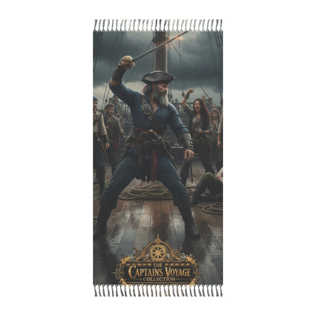 Pirate Captain Beach Towel — The Captain’s Voyage Boho Throw