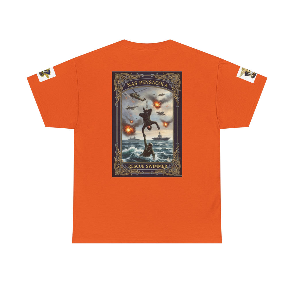 Navy Riders Club Graphic Tee — Vintage Naval Rescue Poster Shirt