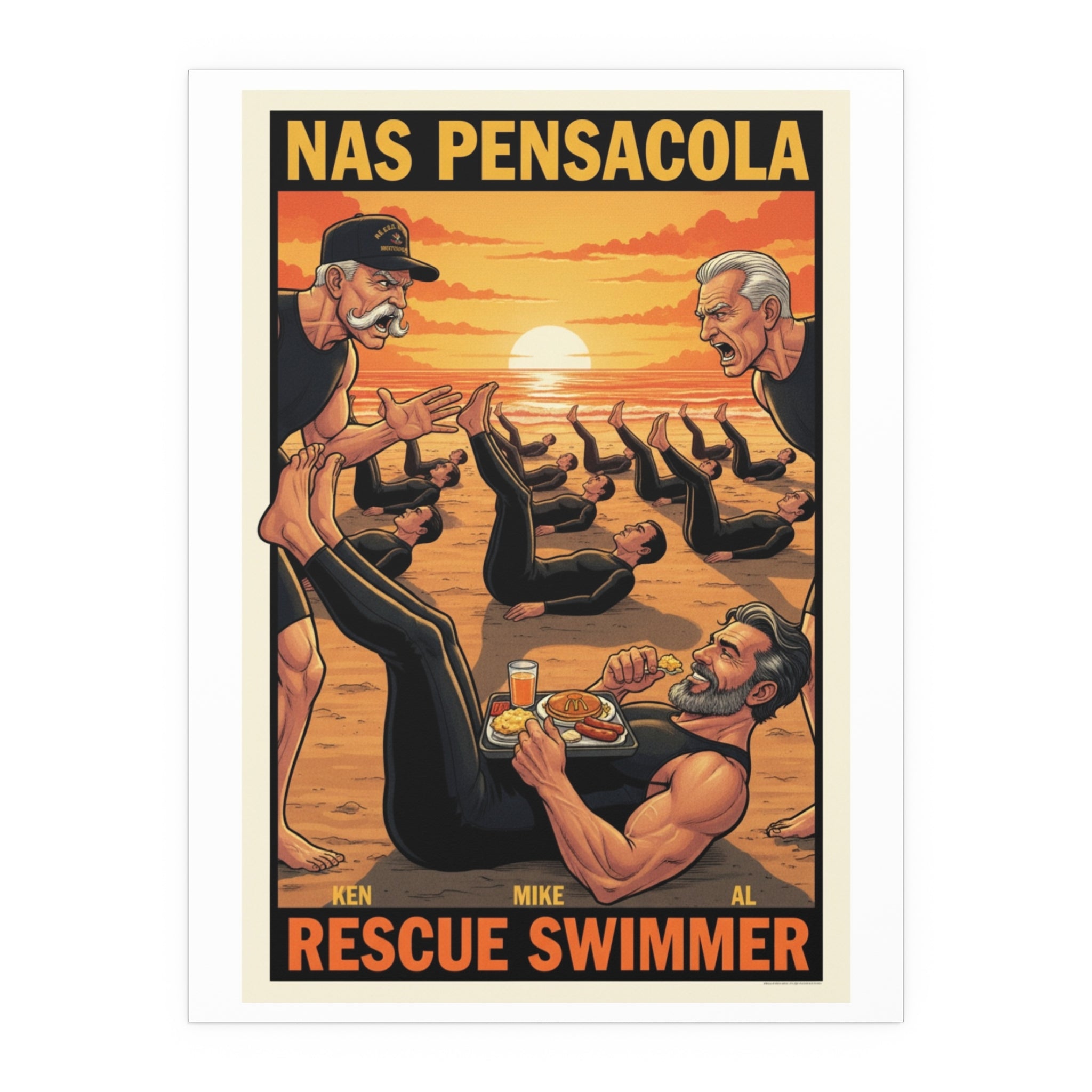 Helicopter Rescue Silk Poster — Search & Rescue Wall Art (Indoor/Outdoor)
