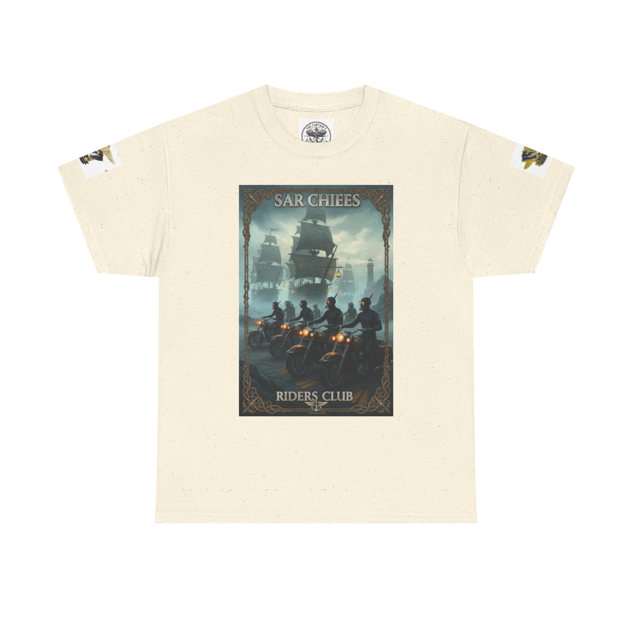 Navy Riders Club Graphic Tee — Vintage Naval Rescue Poster Shirt