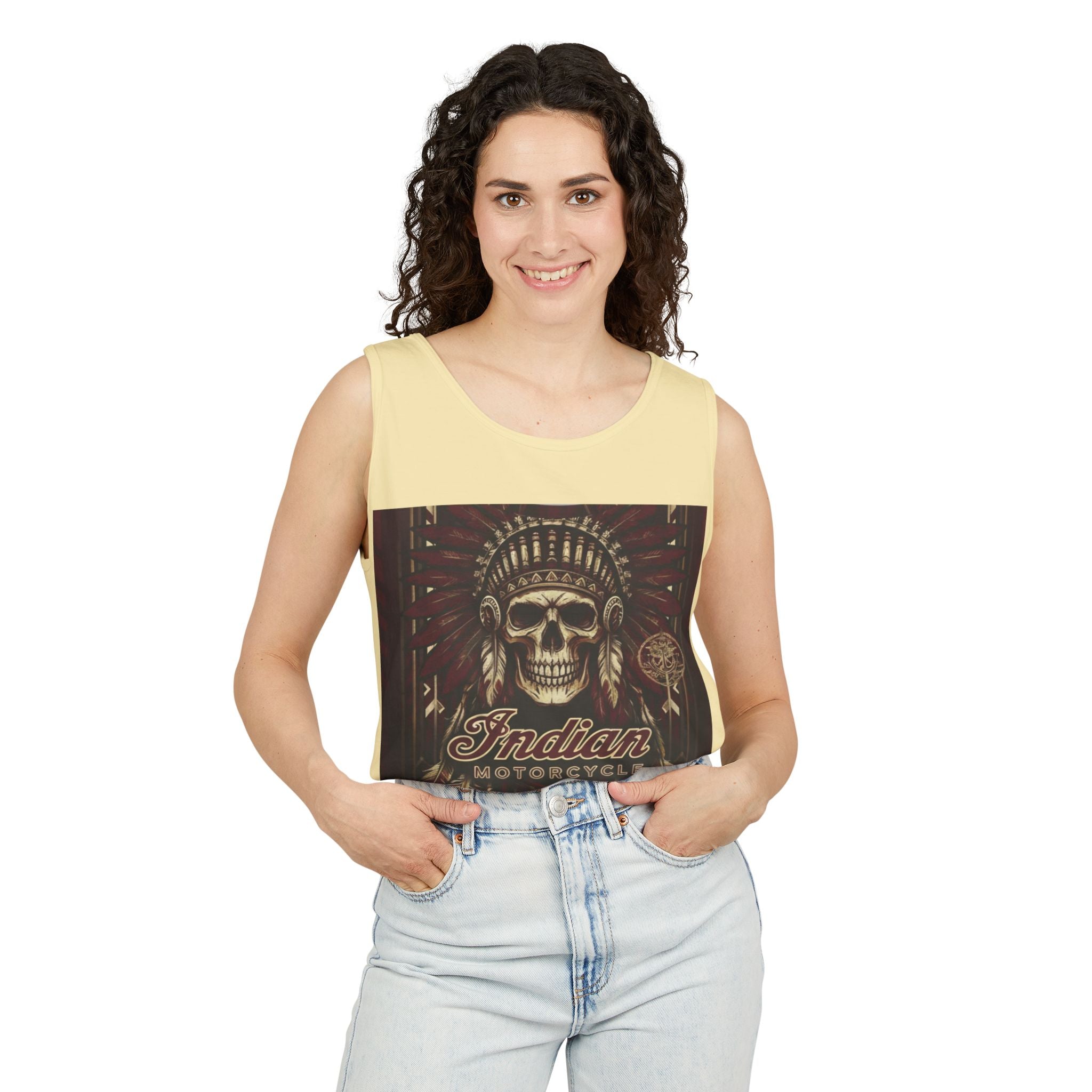 Skull Chief Tank Top — Indian Motorcycle Graphic Tank