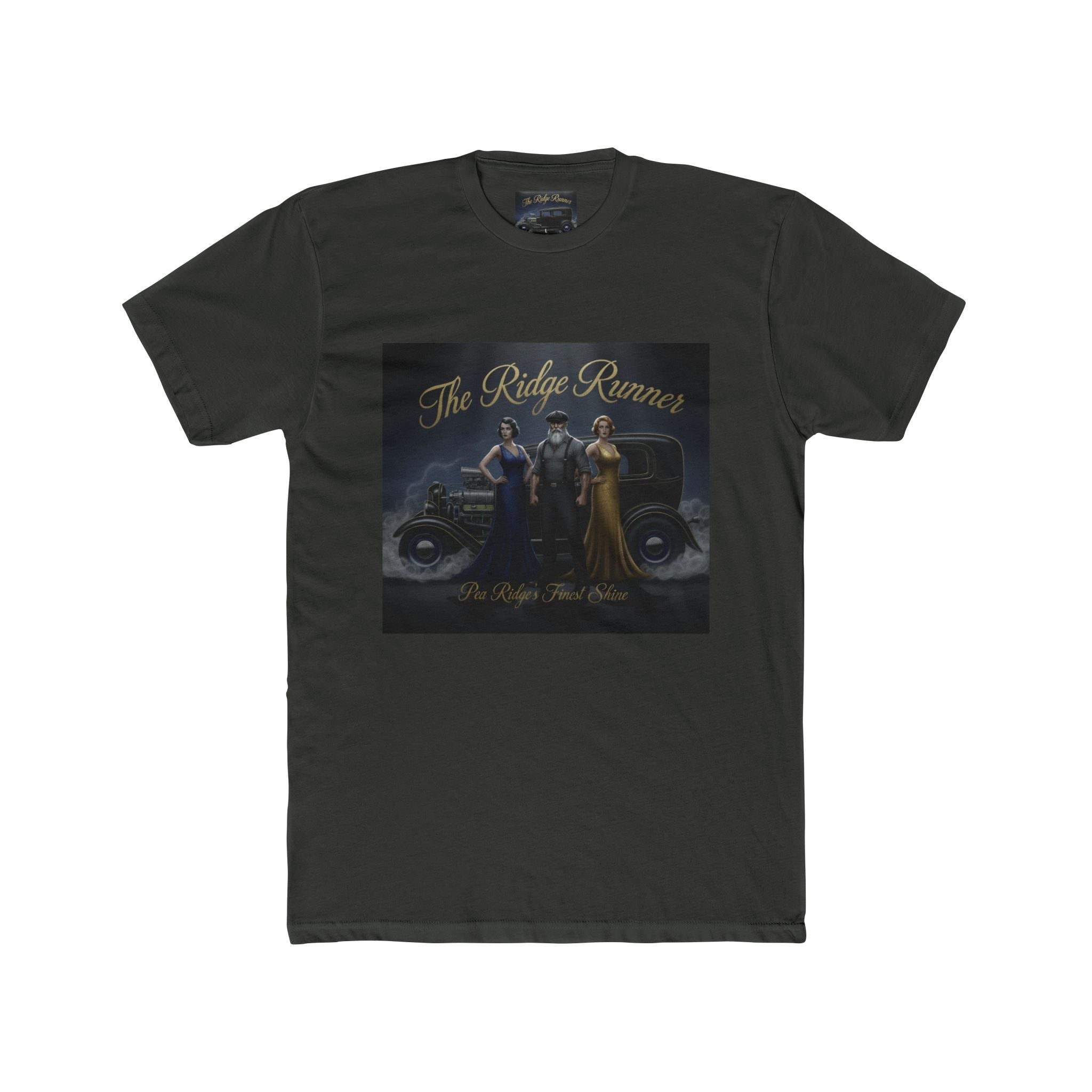 Vintage 'The Ridge Runners' Car Club Tee — Retro 1930s Hot Rod Graphic Shirt