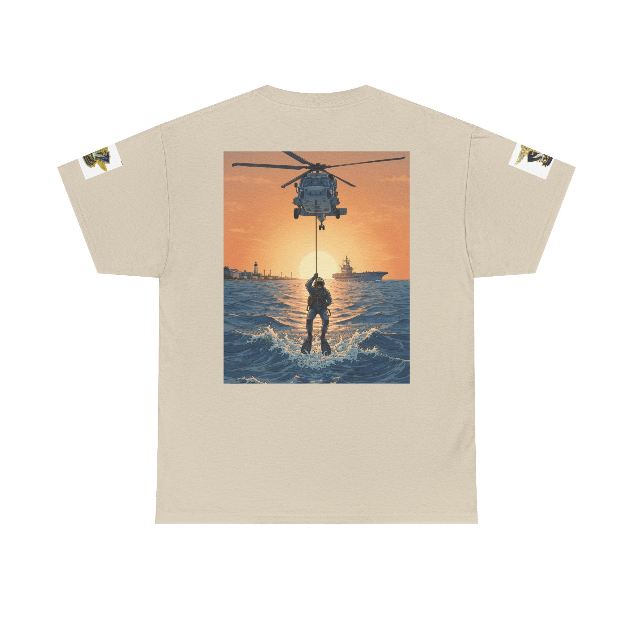 Military Rescue Riders Club T‑Shirt — SAR Chiefs Helicopter Tee