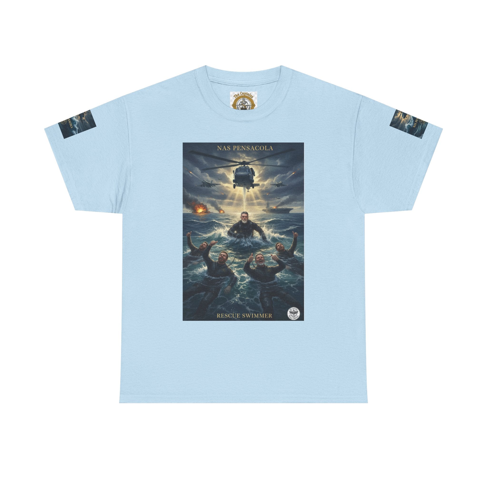 Rescue Mission Tee — Military Helicopter Search & Rescue Graphic T-Shirt