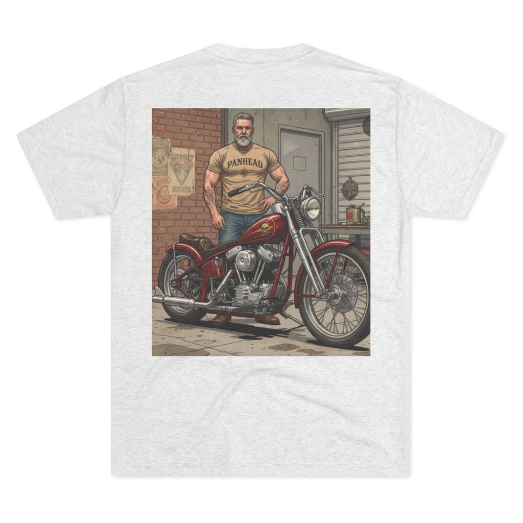 Vintage Biker Garage Tee — 'Somewhere' Motorcycle Illustration T-Shirt
