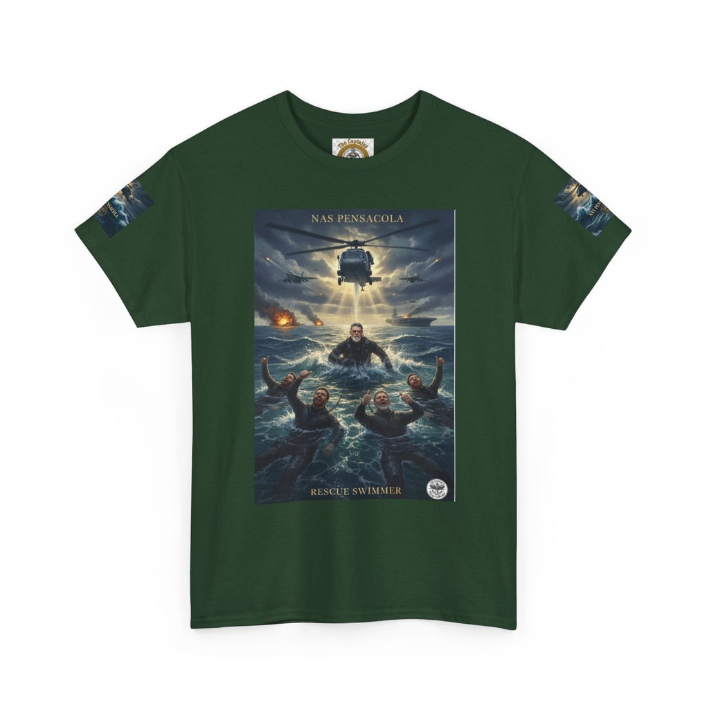 Rescue Mission Tee — Military Helicopter Search & Rescue Graphic T-Shirt