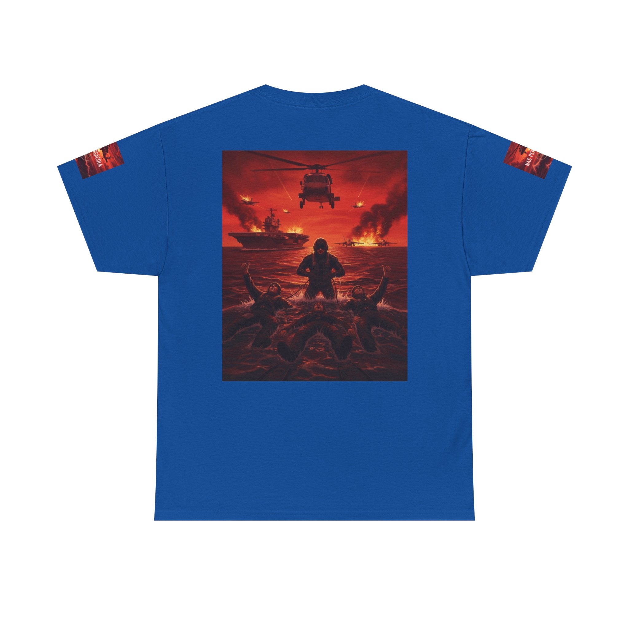 Rescue Swimmer Graphic Tee — NAS Pensacola Military Helicopter Design
