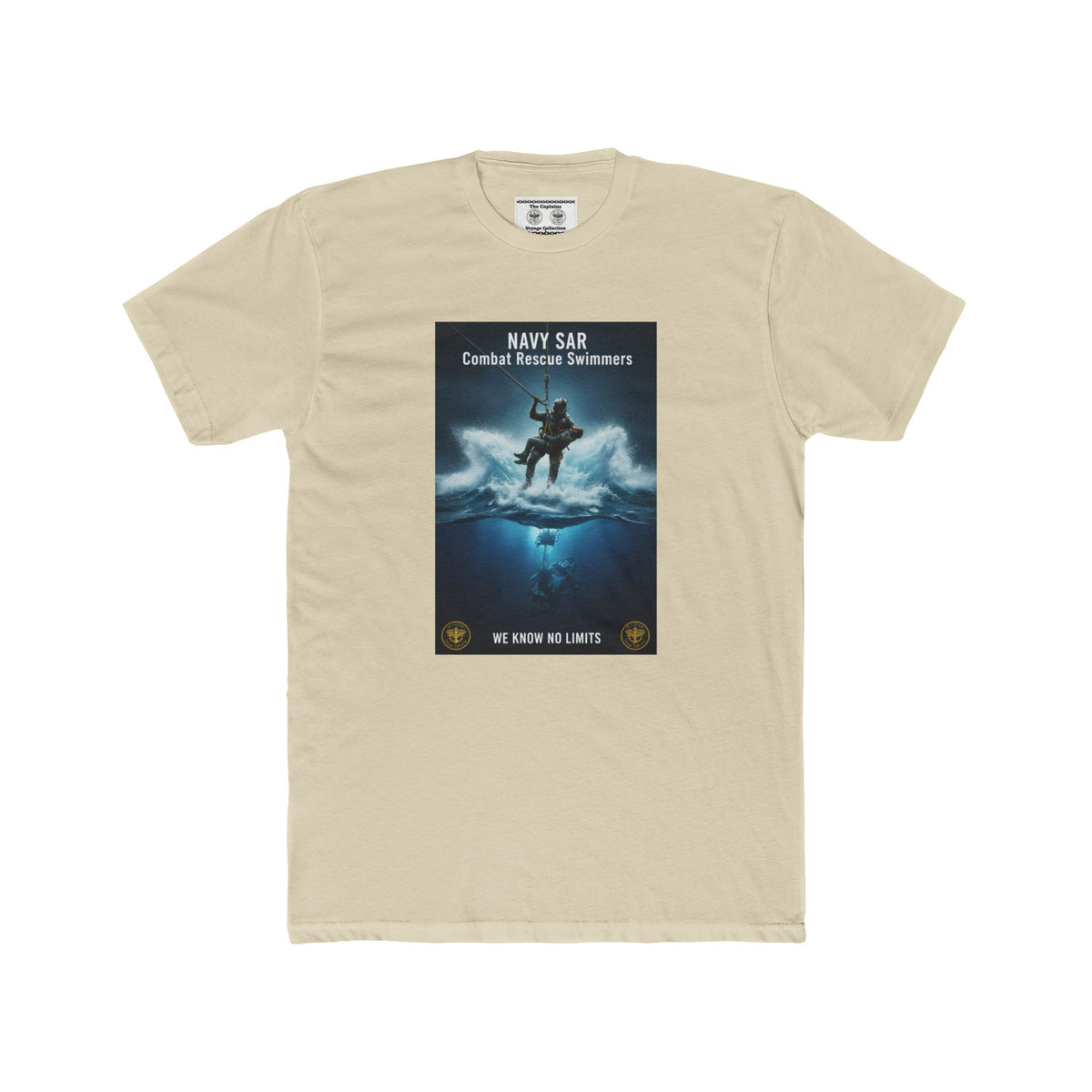 Navy SAR Combat Rescue Swimmers Graphic Tee — "We Know No Limits"