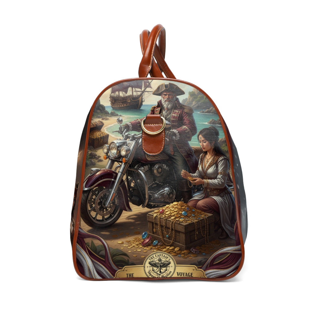 Pirate Captain Waterproof Travel Bag — Nautical Adventure Weekender Duffel
