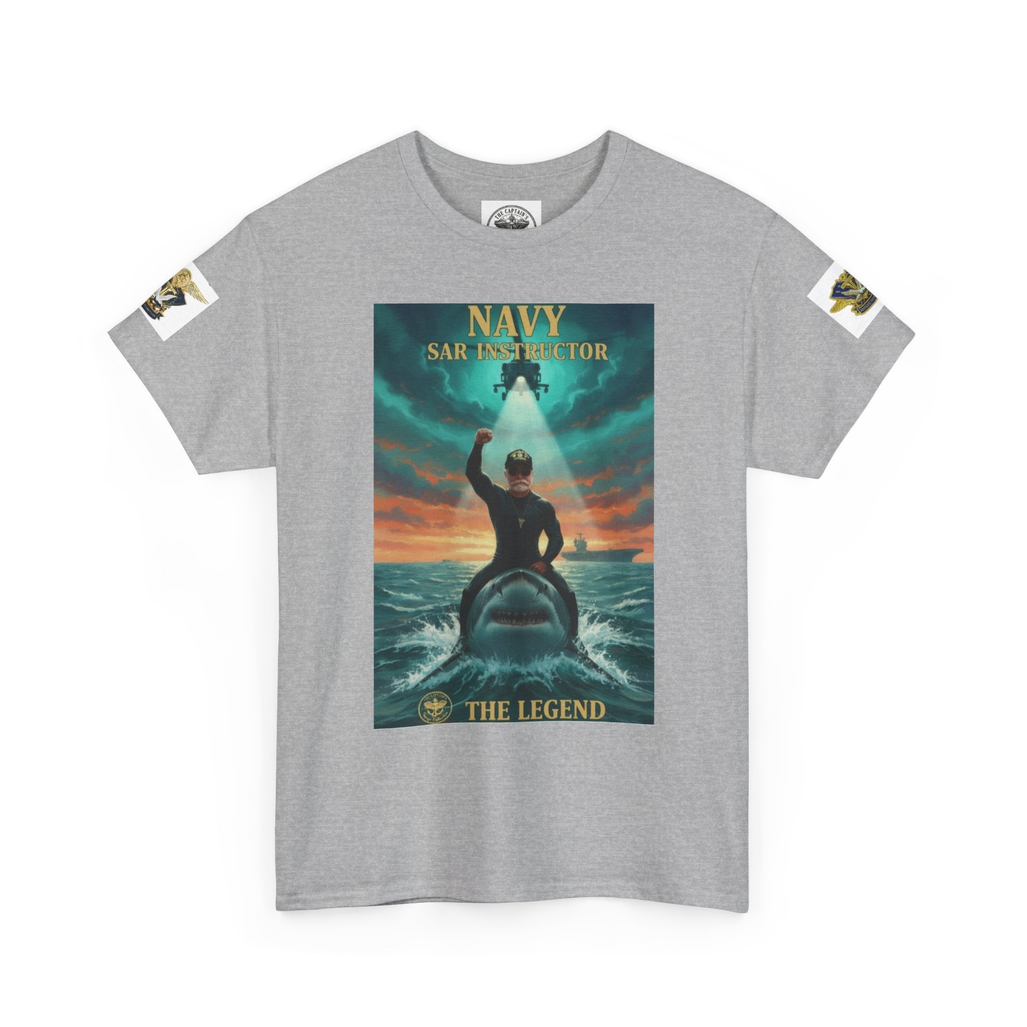 Navy SAR Helicopter Rescue Tee — "The Legend" Search & Rescue Tribute