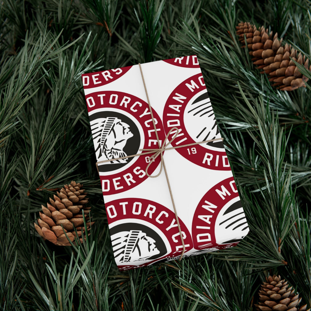 Gift Wrap Paper — Vintage Motorcycle Riders Logo Wrapping Paper