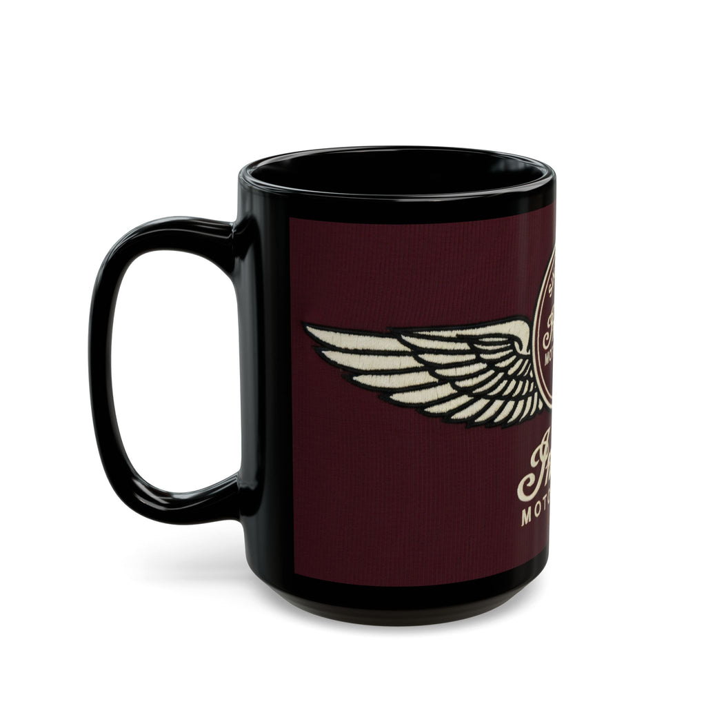 Indian Motorcycle Vintage Wings Black Mug — 11oz & 15oz
