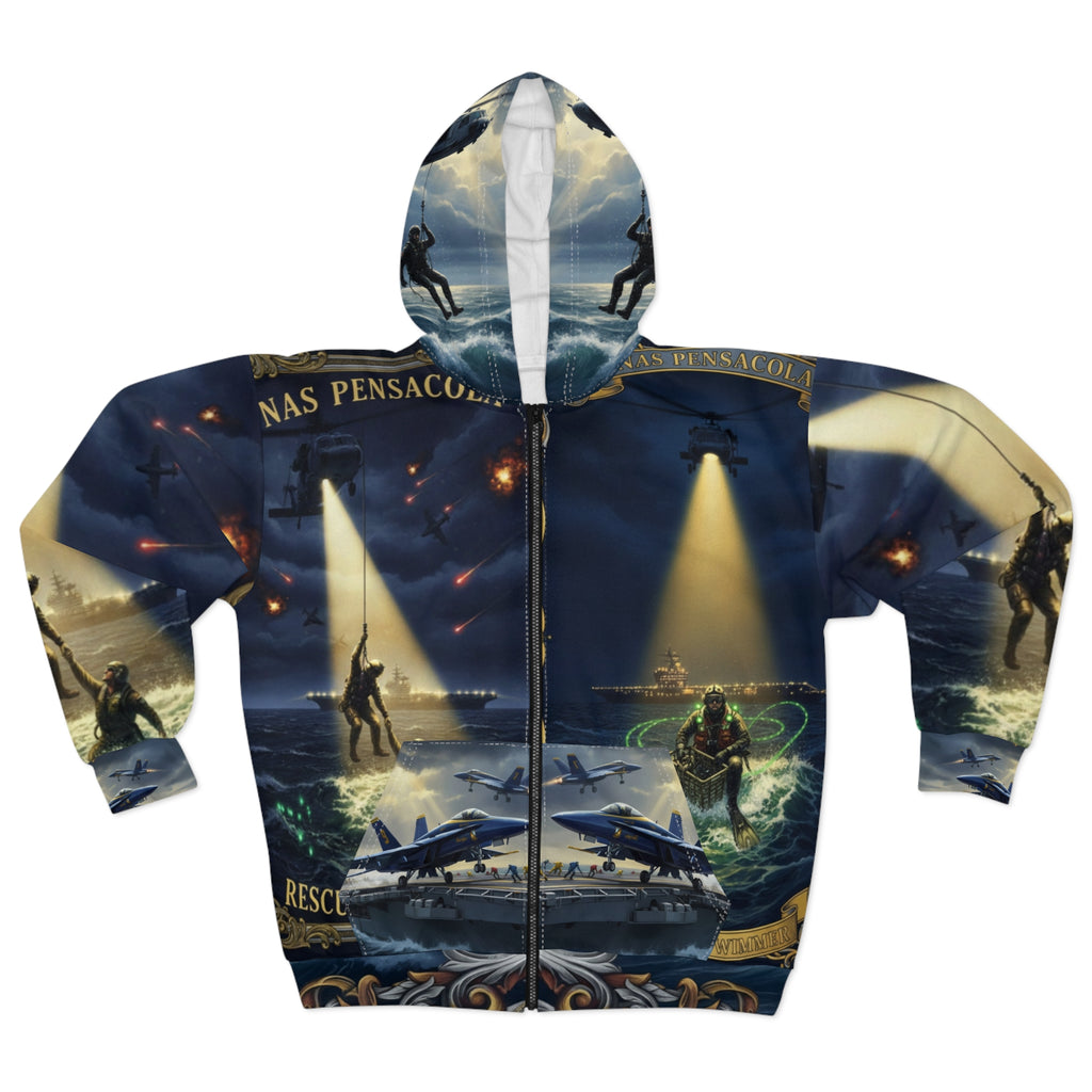 Navy Search & Rescue Zip Hoodie