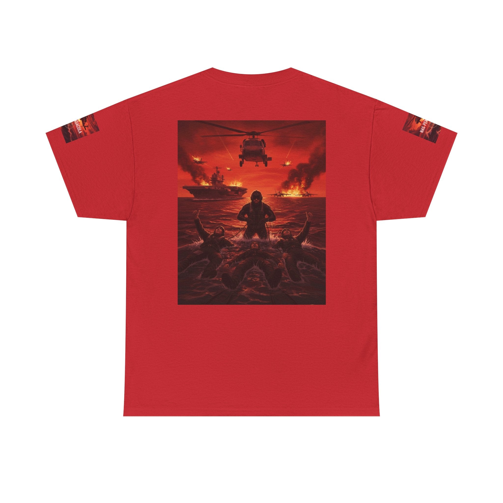 Rescue Swimmer Graphic Tee — NAS Pensacola Military Helicopter Design