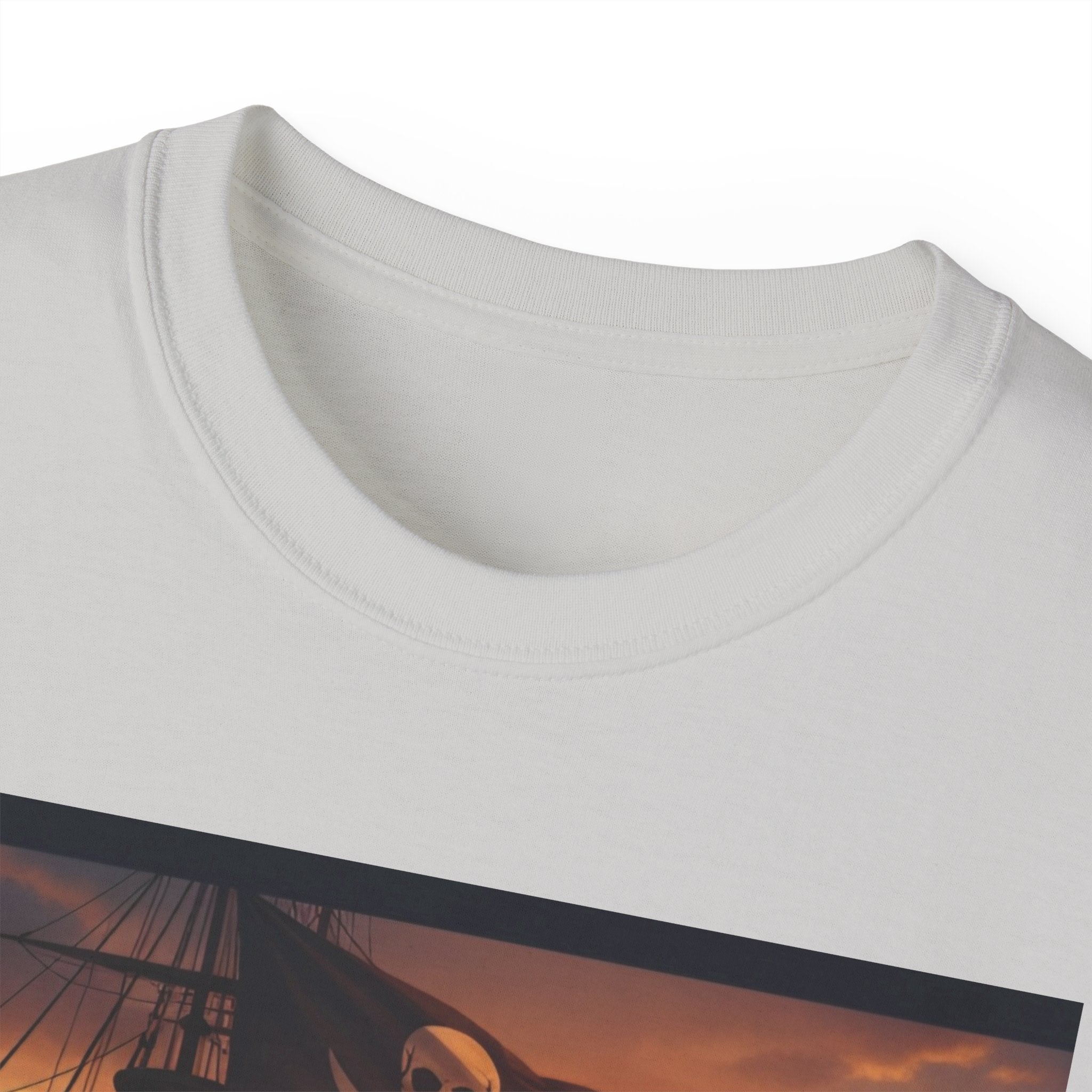 Pirate Ship Sunset Tee – Nautical Pirate Skull Graphic T-Shirt