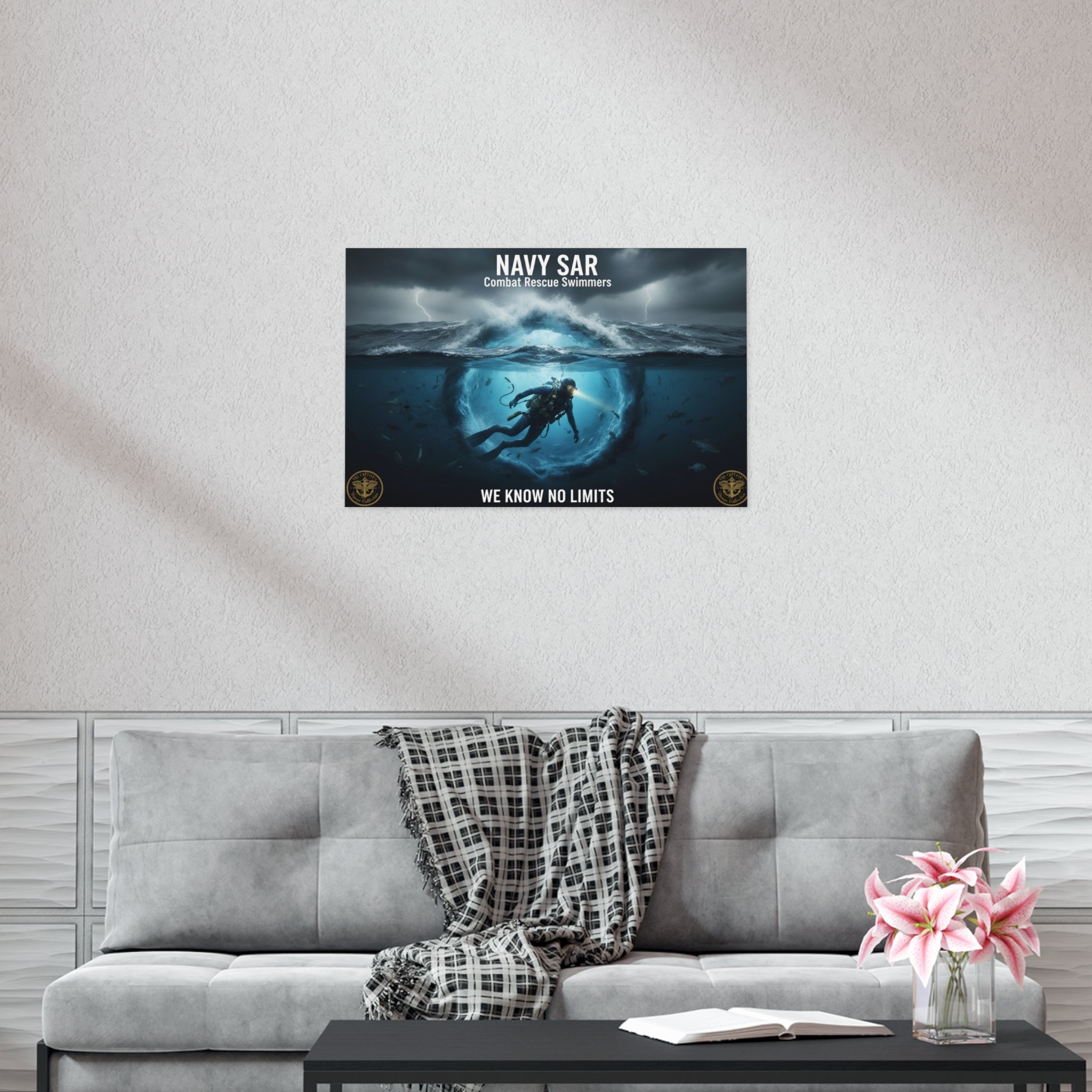 Navy SAR Combat Rescue Swimmers Poster – "We Know No Limits"