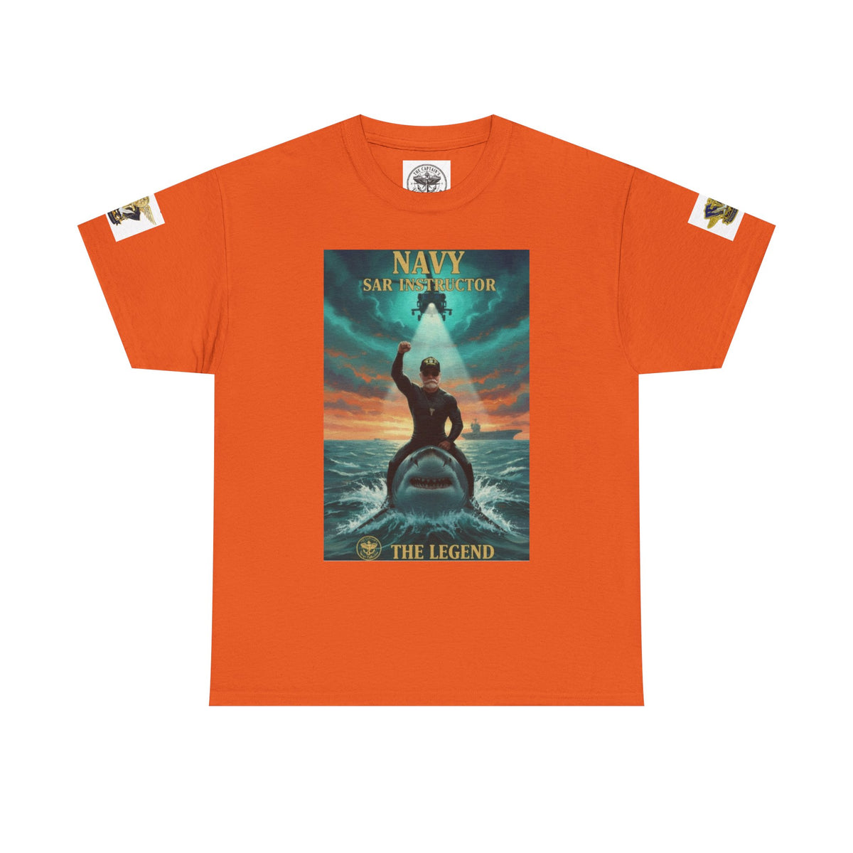 Navy SAR Helicopter Rescue Tee — "The Legend" Search & Rescue Tribute