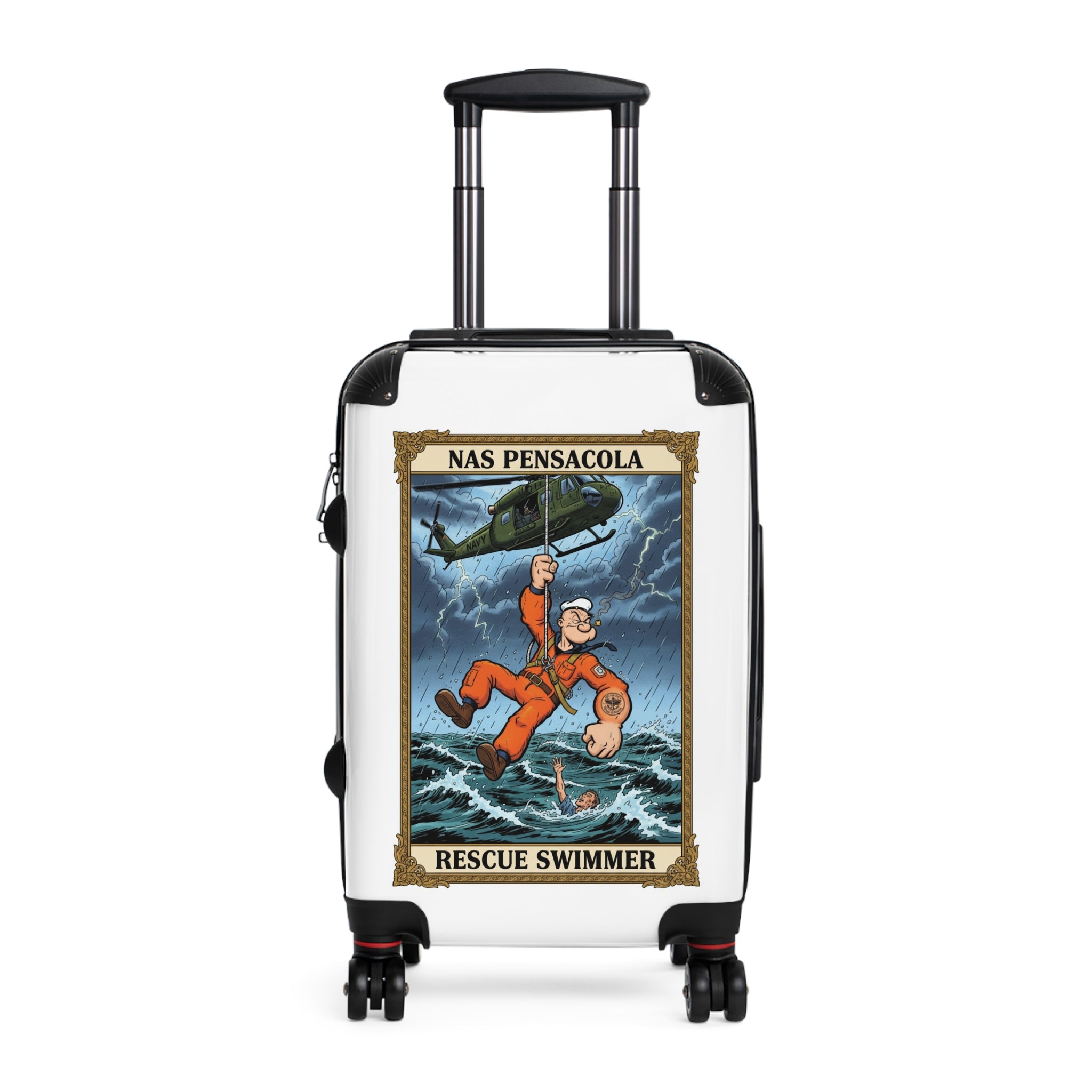 NAS Pensacola Rescue Swimmer Suitcase – Military Search & Rescue Luggage