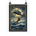 NAS Pensacola Rescue Helicopter Matte Poster — Search & Rescue Nautical Wall Art