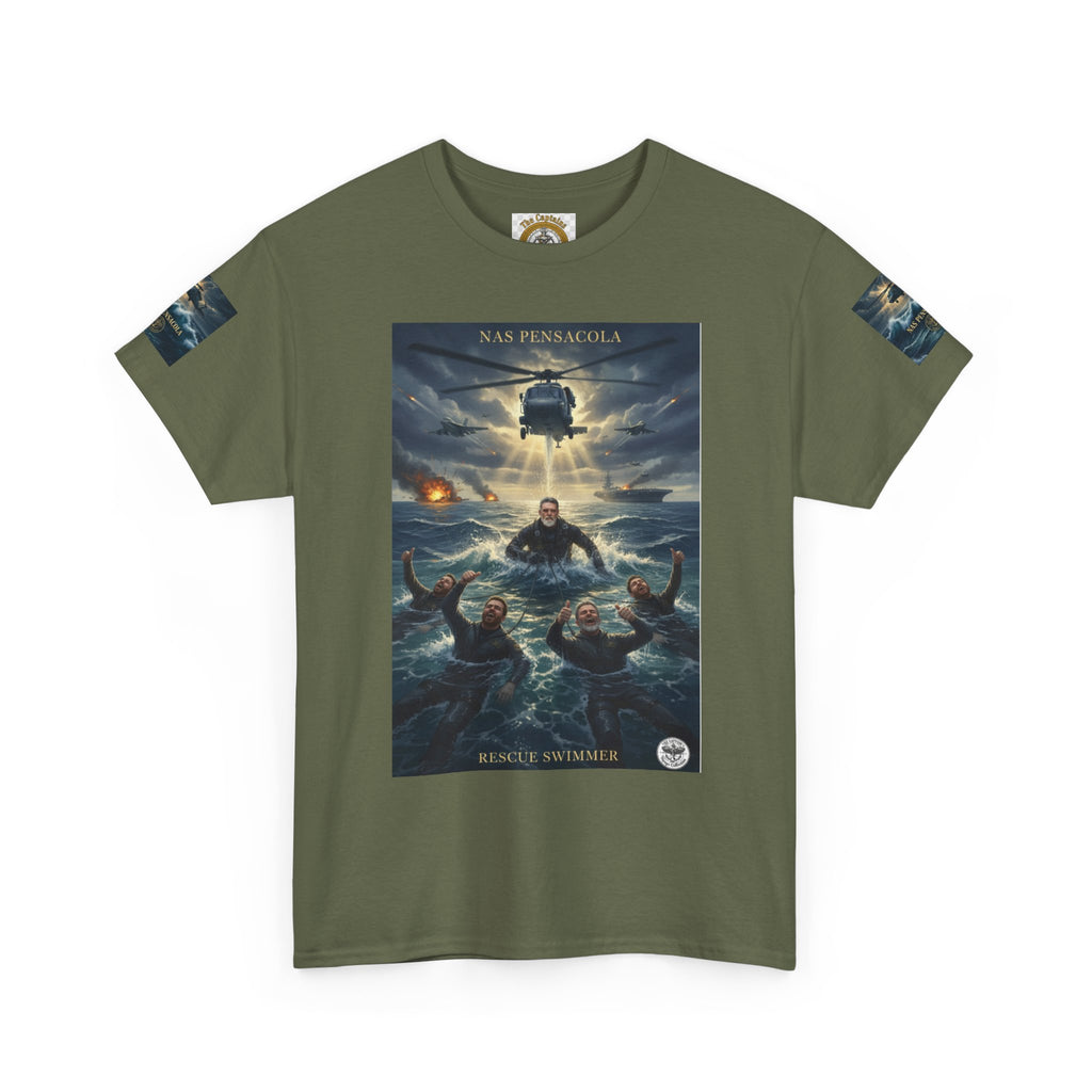 Rescue Mission Tee — Military Helicopter Search & Rescue Graphic T-Shirt