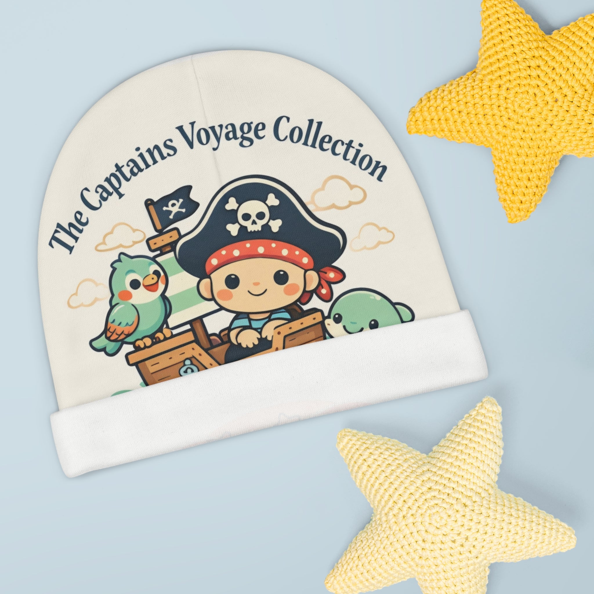 Pirate Captain Baby Beanie — Nautical Treasure Baby Hat