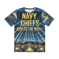 Navy Chiefs "Ride to the Wall" All-Over Print Tee — Military Motorcycle Tribute Shirt
